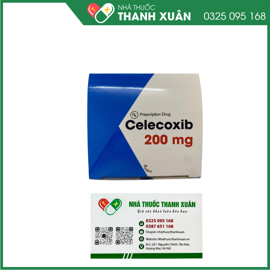 Celecoxid 200 mg Trung Ương 3 điều trị triệu chứng bệnh thoái hóa khớp, viêm khớp dạng thấp